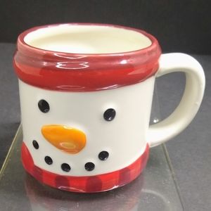 Hallmark 12oz Snowman Ceramic Cocoa Hot Chocolate Coffee Tea Mug